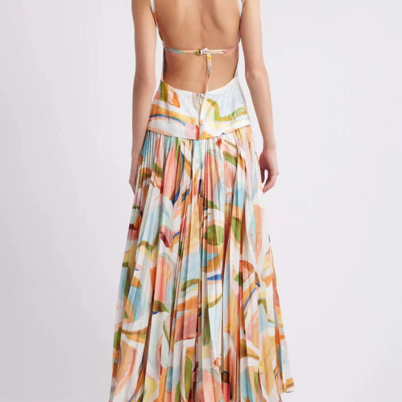 Open Back Maxi Dress