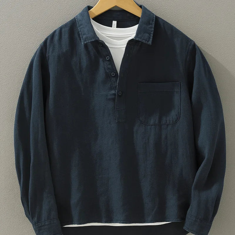Kyoto Linen Popover Shirt